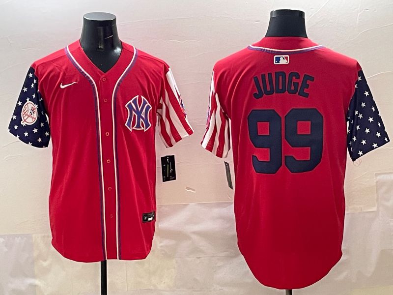 Men New York Yankees #99 Judge Red a generation of national flags Jointly Name 2025 Nike MLB Jersey style 5